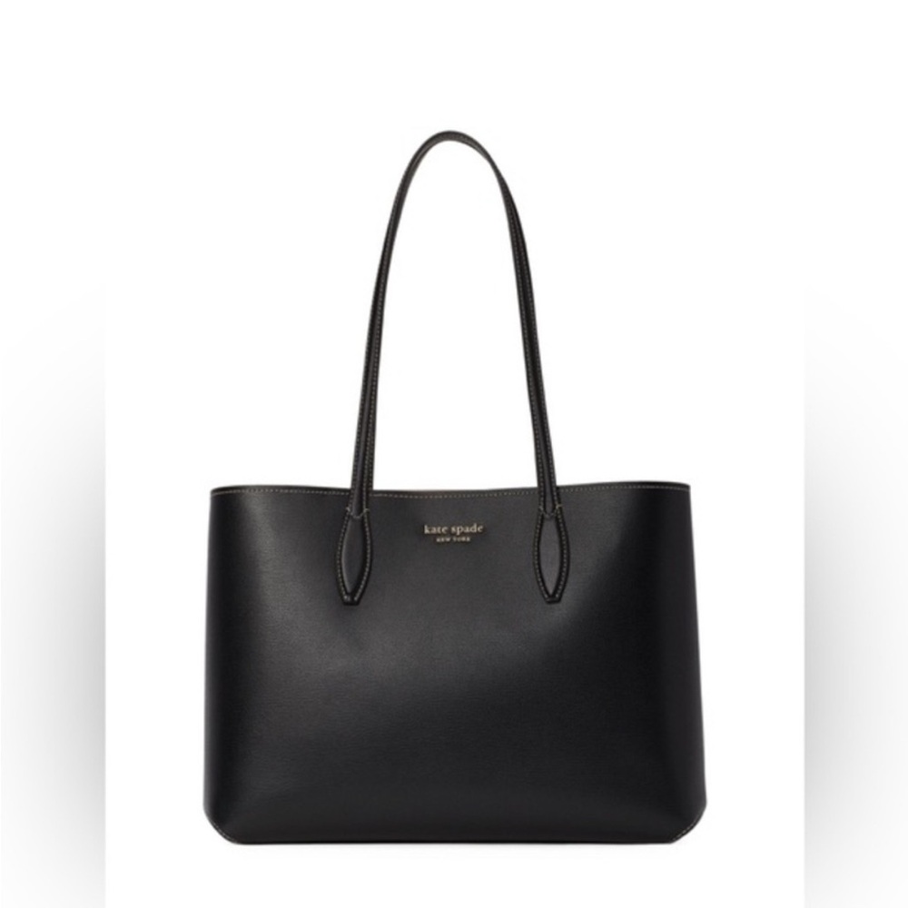 Kate Spade Classic Black Tote All Day Long Zip Tote